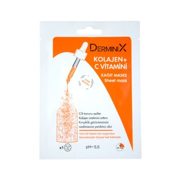 Derminix Kolajen C Vitamini Kağıt Maske