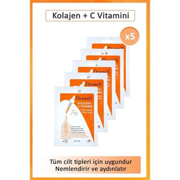 Derminix Kolajen C Vitamini Kağıt Maske