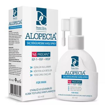 Dermo Clean Alopecia Erkek 60 ml Saç Dökülmesine Karşı Sprey