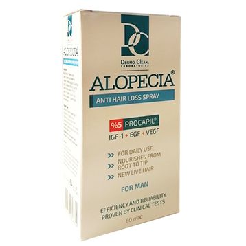 Dermo Clean Alopecia Erkek 60 ml Saç Dökülmesine Karşı Sprey