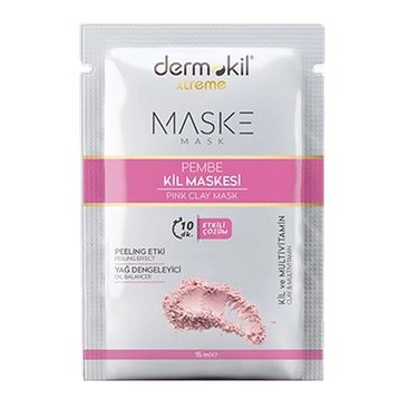 Dermokil 15 ml Pembe Kil Soyulabilir Yüz Maskesi