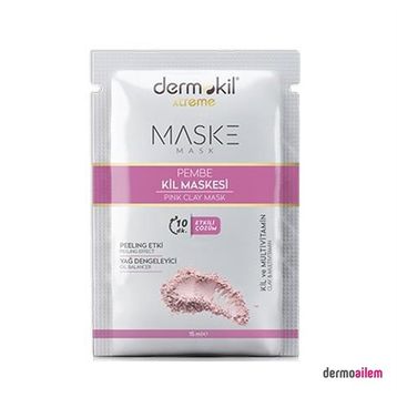 Dermokil 15 ml Pembe Kil Soyulabilir Yüz Maskesi