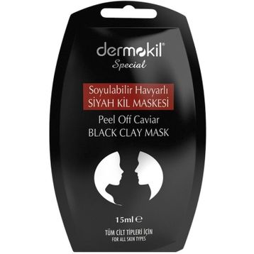 Dermokil 15 ml Soyulabilir Havyarlı Siyah Kil Maskesi