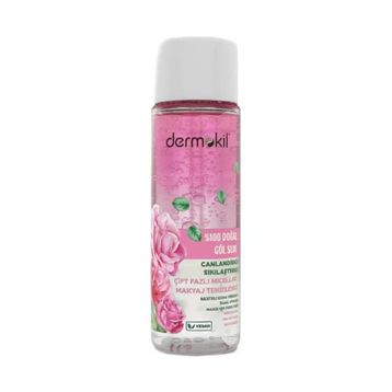 Dermokil 150 ml Doğal Gül Suyu Çift Fazlı Micellar Makyaj Temizleme Suyu