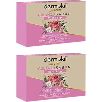 Dermokil 2x100 gr Gül Özlü Katı Sabun