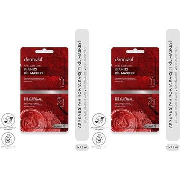 Dermokil 2x7.5 ml Akne ve Siyah Nokta Karşıtı Kil Maskesi