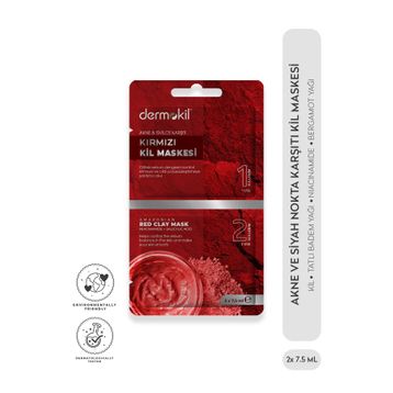 Dermokil 2x7.5 ml Akne ve Siyah Nokta Karşıtı Kil Maskesi