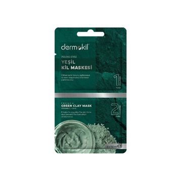 Dermokil 2x7.5 ml Peeling Etkili Yeşil Kil Maskesi