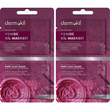 Dermokil 2x7.5 ml Pembe Kil Maskesi