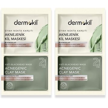 Dermokil 2x7.5 ml Siyah Nokta Karşıtı Kil Maskesi