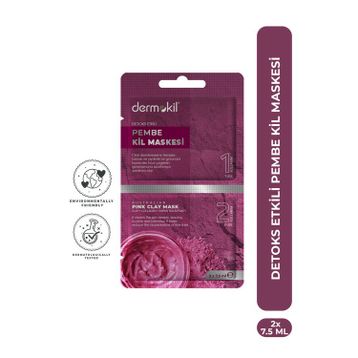 Dermokil 2x75 ml Detoks Etkili Pembe Kil Maskesi