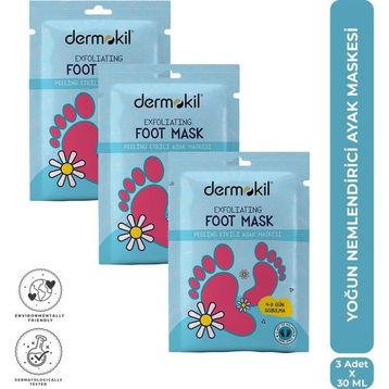 Dermokil 3x30 ml Peeling Etkili Soyulabilir Ayak Maskesi