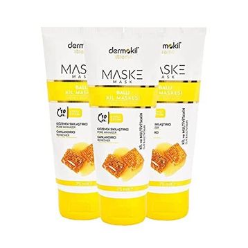 Dermokil 3x75 ml Ballı Kil Maskesi