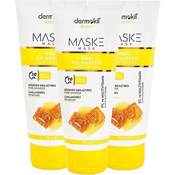 Dermokil 3x75 ml Ballı Kil Maskesi