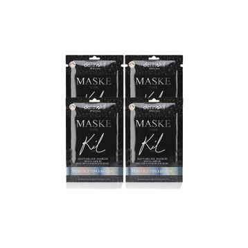 Dermokil 4x15 ml Havyarlı Siyah Kil Yüz Maskesi