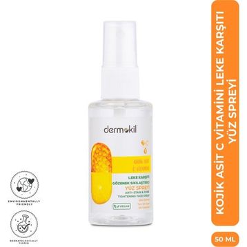 Dermokil 50 ml Kojik Asit C Vitamini Leke Karşıtı Yüz Spreyi