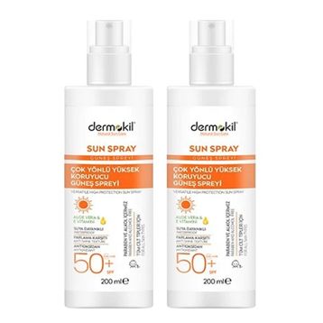 Dermokil Çok Yönlü SPF50 2x200 ml Güneş Koruyucu Sprey