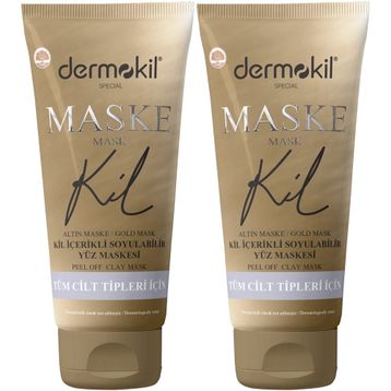 Dermokil Gold 2x75 ml Kil İçerikli Soyulabilir Yüz Maskesi