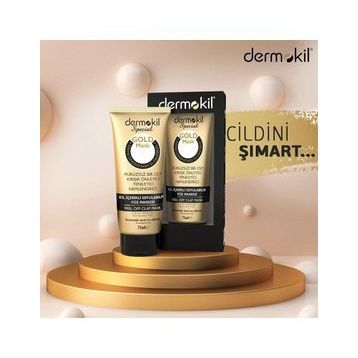 Dermokil Gold 2x75 ml Kil İçerikli Soyulabilir Yüz Maskesi