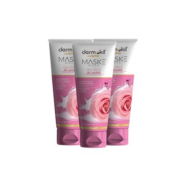 Dermokil Gül Özlü 3x75 ml Jel Yüz Maskesi