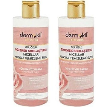 Dermokil Gül Özlü Mıcellar 400 ml 2 Adet Makyaj Temizleme Suyu