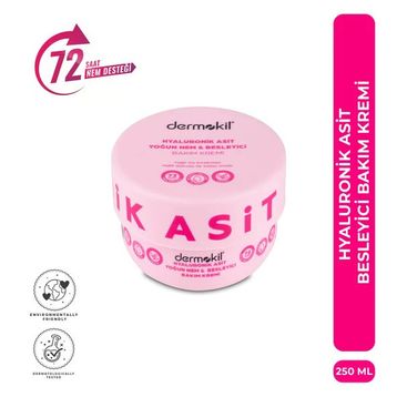 Dermokil Hyaluronik Asit 250 ml Yoğun Nem ve Besleyici Bakım Kremi