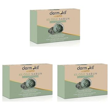 Dermokil Kil Özlü 3x100 gr Katı Sabun