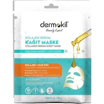 Dermokil Kolajen Nar Serum Kağıt Maske