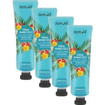 Dermokil Mango Özlü 4x75 ml El ve Vücut Kremi