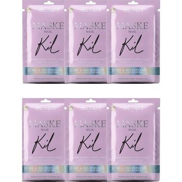 Dermokil Natural Skin Kil İçerikli Leke Karşıtı ve Aydınlatıcı 6x15 ml Maske