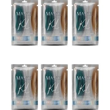 Dermokil Natural Skin Yağ Dengeleyici ve Arındırıcı 6x15 ml Maske