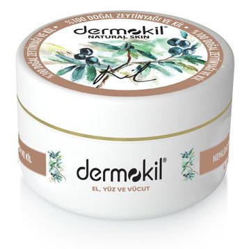 Dermokil Natural Skin Zeytinyağı 300 ml Nemlendirici El Yüz Ve Vücut Kremi
