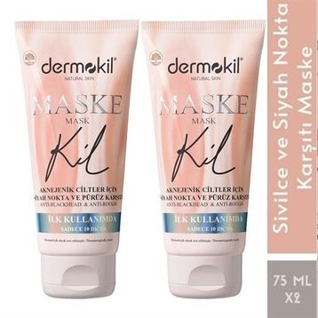 Dermokil Siyah Nokta Ve Pürüz Karşıtı 2x75 ml Maske