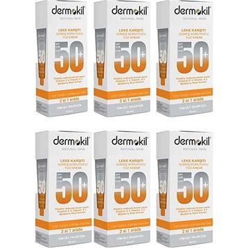 Dermokil SPF50 Leke Karşıtı 6x50 ml Güneş Koruyucu Yüz Kremi