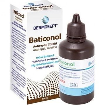 Dermosept Baticonol %10 100 ml Antiseptik Çözelti