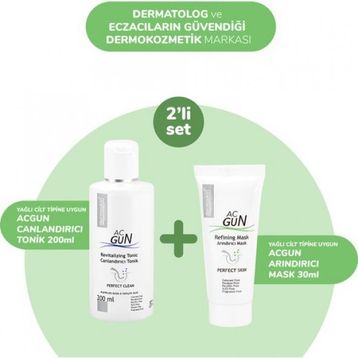 Dermoskin Acgun 200 ml Tonik + Acgun 30 ml Arındırıcı Maske