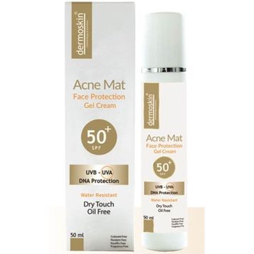 Dermoskin Acne Mat Face Protection Gel Cream 50 ml Spf50+ Tüm Cilt Tipleri İçin Güneş Kremi