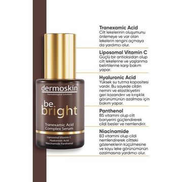 Dermoskin Be Bright Tranexamic Acid 30 ml Complex Nemlendirici Serum