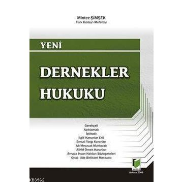 DERNEKLER HUKUKU - MINTEZ ŞİMŞEK