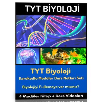 Ders Videolu 2024 TYT Biyoloji Modüler Kitap Seti