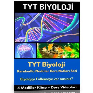 Ders Videolu 2024 TYT Biyoloji Modüler Kitap Seti