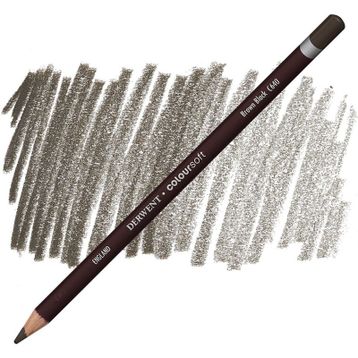 Derwent C640 Brown Black Coloursoft Pencil Yumuşak Kuruboya Kalemi
