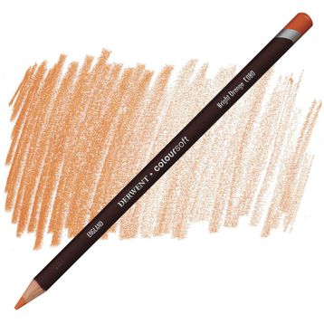 Derwent Coloursoft Pencil C080 Bright Orange Kuruboya Kalemi