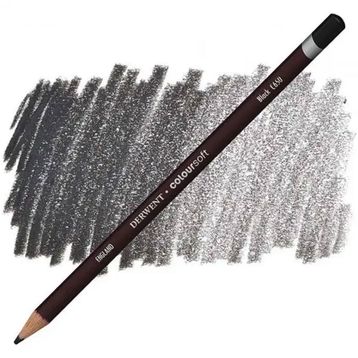 Derwent Coloursoft Pencil C650 Black Kuruboya Kalemi