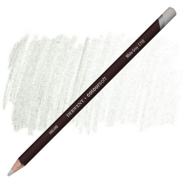 Derwent Coloursoft Pencil C710 White Grey Kuruboya Kalemi