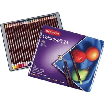 Derwent Coloursoft Pencils 24'lü Kuruboya Kalemi