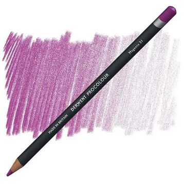 Derwent Procolour 21 Magenta Kuru Boya Kalemi