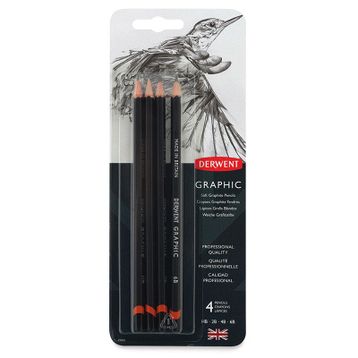 Derwent Soft Graphic Dereceli Kalem 4'lü Set