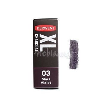 Derwent XL 03 Mars Violet Charcoal Blocks Kalın Füzen