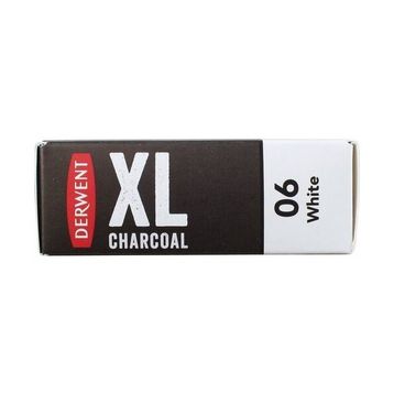 Derwent Xl 06 White Charcoal Blocks Kalın Füzen